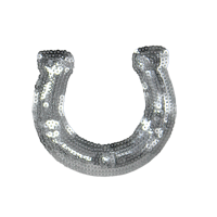 Alternative view of Horseshoe Patch (Small/Sequin)