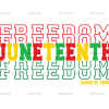 Freedom Juneteenth DTF Transfer