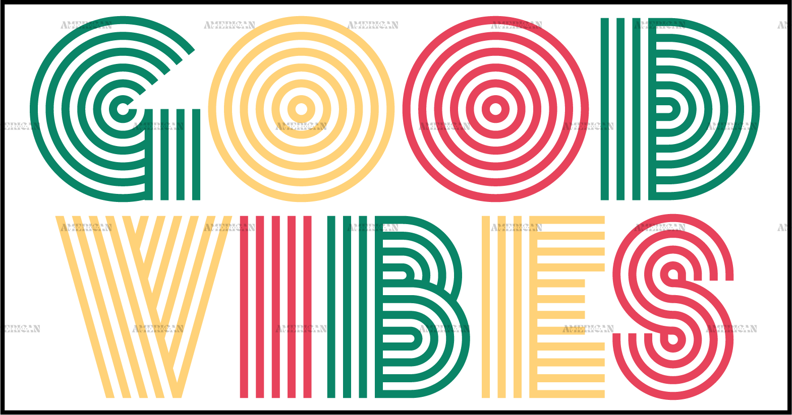 Good vibes-2 DTF Transfer