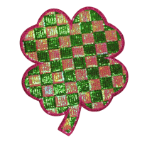 Checkered Clover Patch (Large/Sequin)