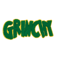Alternative view of Grinchy Green Patch (Large/Chenille)