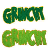 Grinchy Green Patch (Large/Chenille)