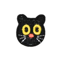 Alternative view of Black Cat Patch (Small/Embroidery)