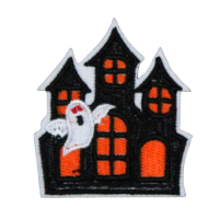 Alternative view of Haunted House Patch (Small/Embroidery)