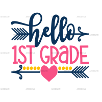 Hello 1st Grade DTF Transfer