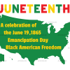 Juneteenth America Map DTF Transfer