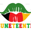 Juneteenth Lips DTF Transfer