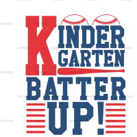 Kindergarten Batter Up DTF Transfer