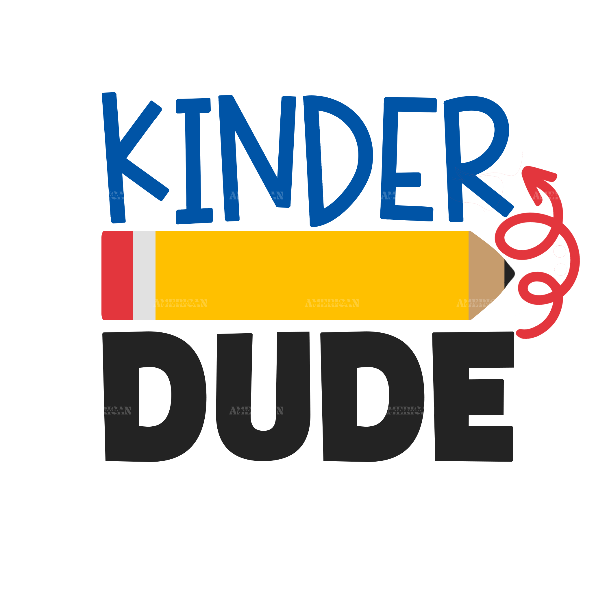 Kinder Dude DTF Transfer