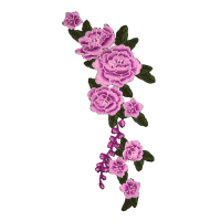 Bunch of Lavender Flowers Sleeve Design Patch(Large/Embroidery)