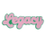 Light Pink on Green