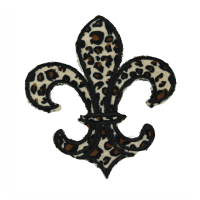 Alternative view of Mardi Gras Fleur De Lis Patch (Large/Embroidery)