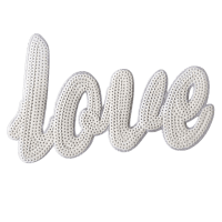 Alternative view of Love Patch (Large/Sequin)