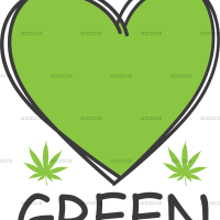 Love green DTF Transfer