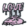 Love Dripping Patch (Small/Embroidery)
