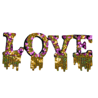 Dripping  Love Patch (Large/Sequin)