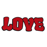 Alternative view of Love Patch (Large/Chenille)