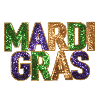 Mardi Gras Patch (Large/Sequin)