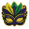 Mardi Gras Mask Patch (Small/Embroidery)