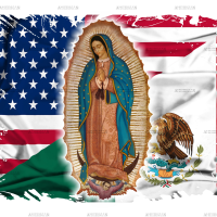 Mexican American Virgen Dtf Transfer