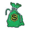 Money Bag Patch (Large/Embroidery)