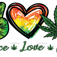 Peace love cbd DTF Transfer