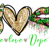 Peace love dope soul DTF Transfer