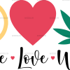 Peace love weed DTF Transfer