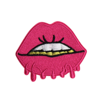 Pink Lips Patch (Small/Embroidery)