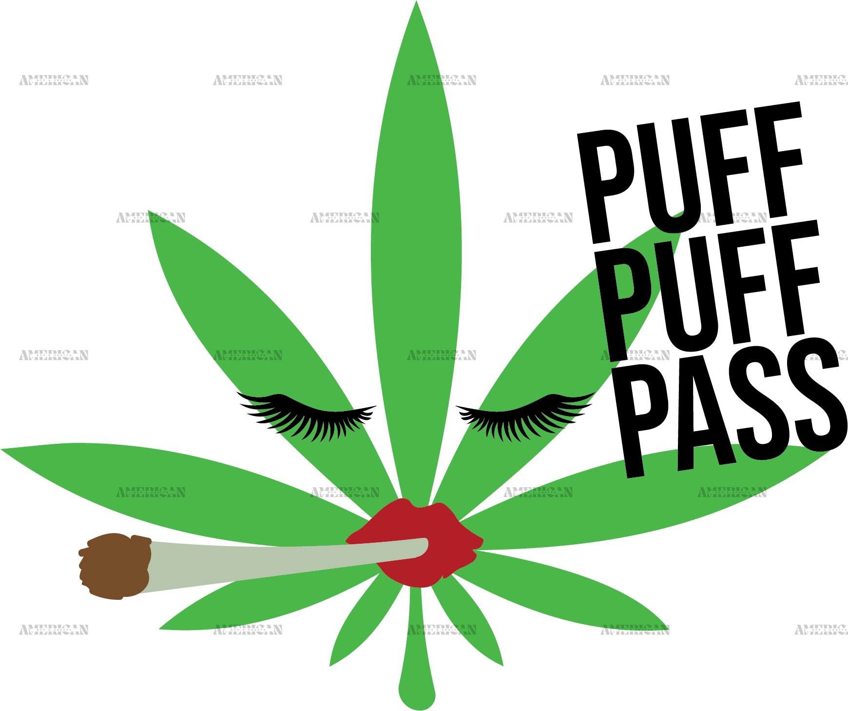 Puff puff pass DTF Transfer