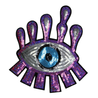 Purple Eye Patch (Large/Sequin)