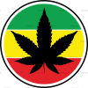 Rasta weed DTF Transfer