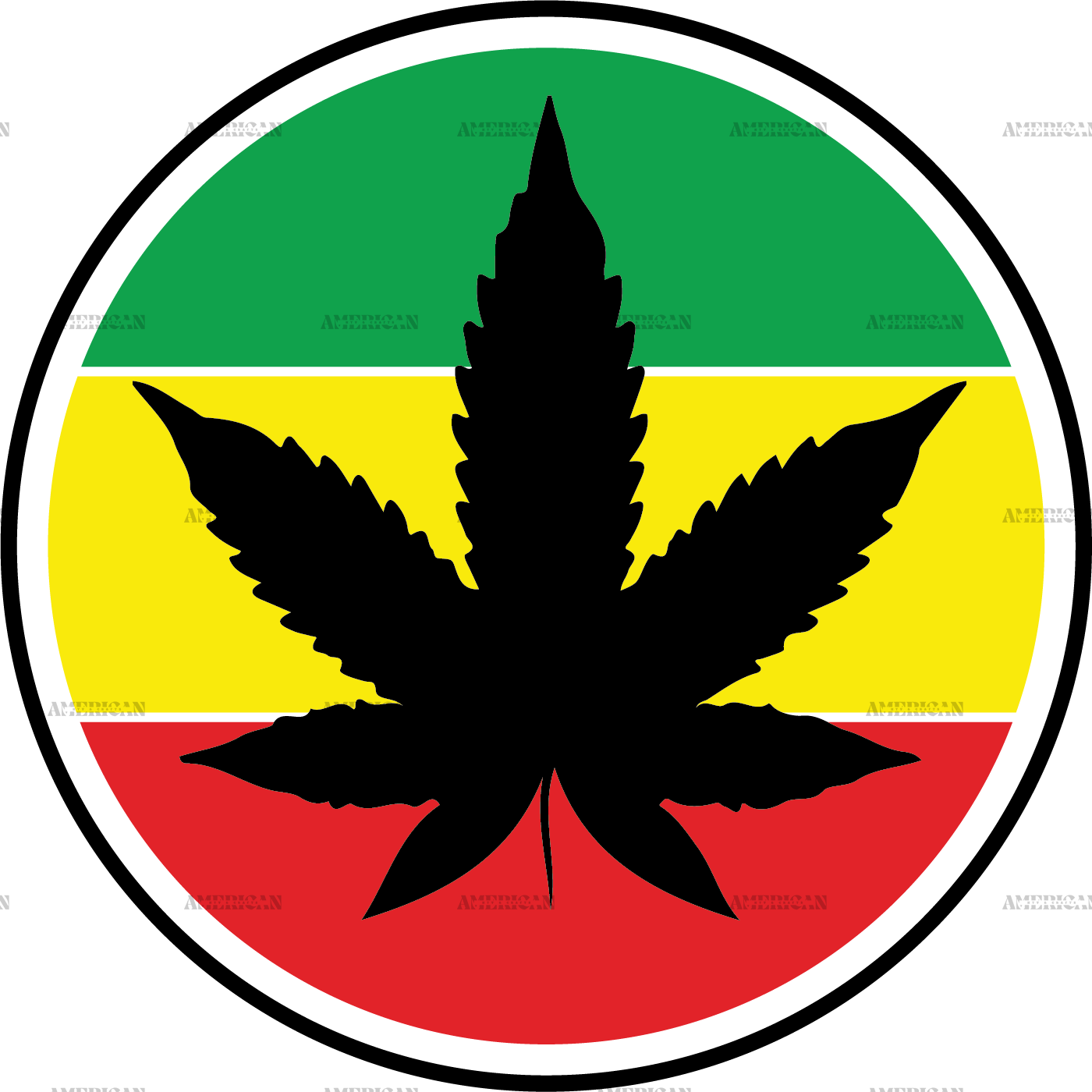 Rasta weed DTF Transfer