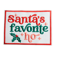 Santa's Favorite Ho Patch (Small/Embroidery)
