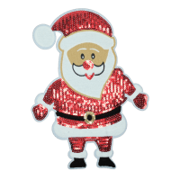 Alternative view of Red Santa Patch (Large/Sequin)