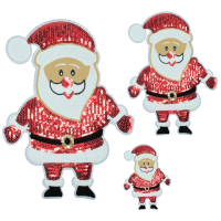 Red Santa Patch (Large/Sequin)