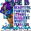 She Is Beautiful Powerful DTF Transfer