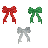 Side Bow Glitter Patch (Small/Embroidery)