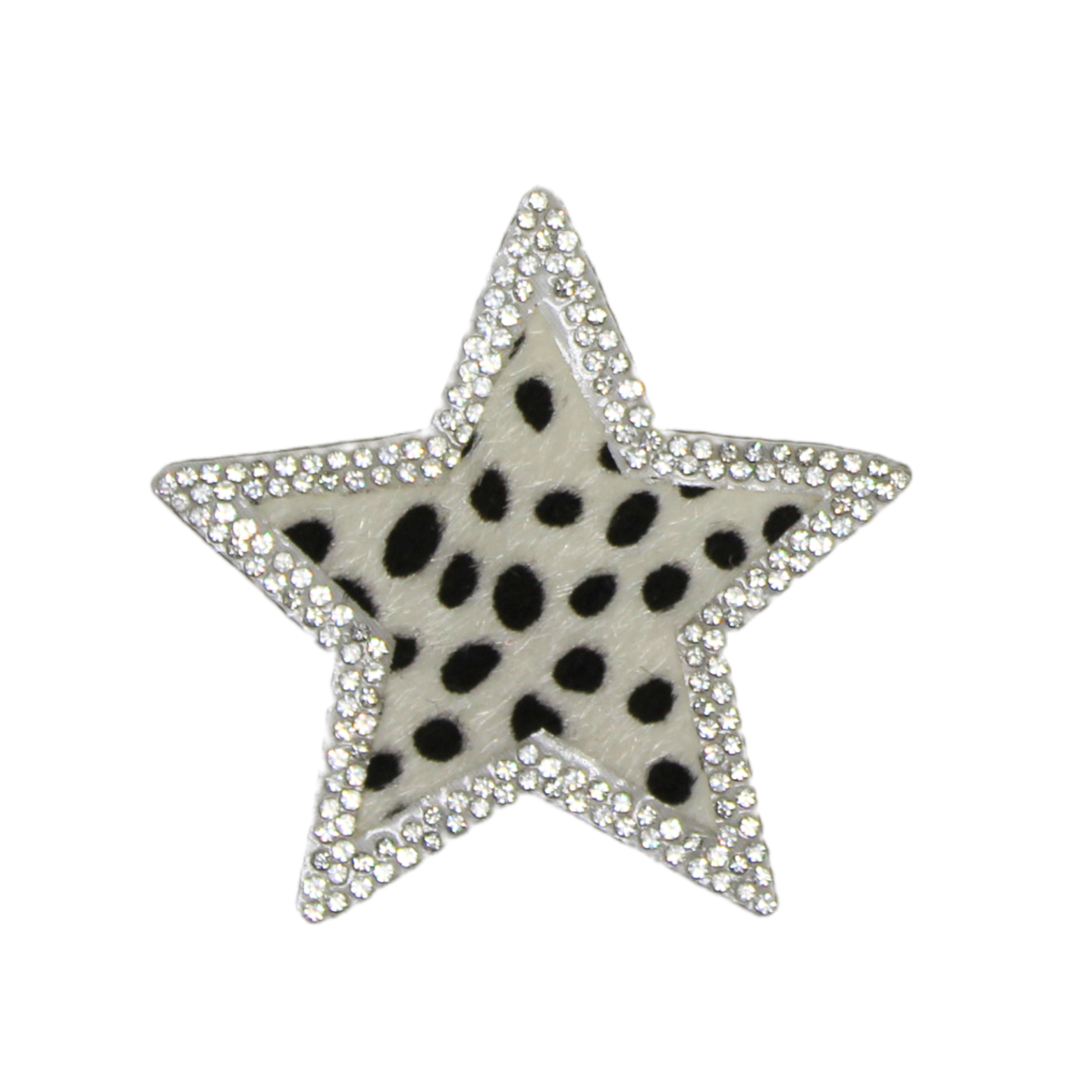 Leopard Print Star Rhinestone Patch - Image 3