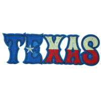 Texas Blue & Red Patch (Large/Embroidery)