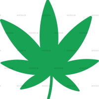 Weed flower DTF Transfer