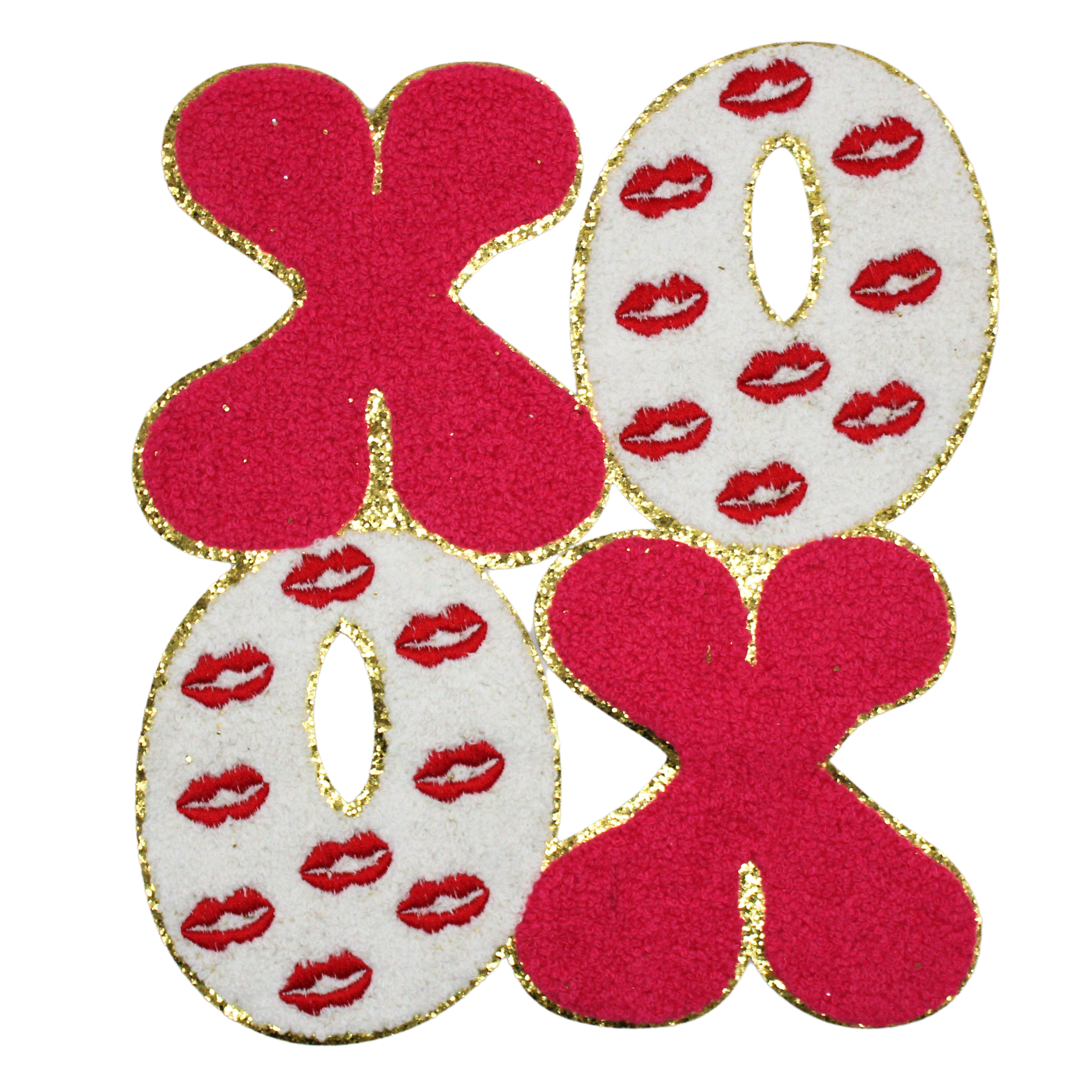 XOXO Lips Patch (Large/Chenille)