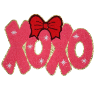 XOXO Red Bow Patch (Medium/Chenille)
