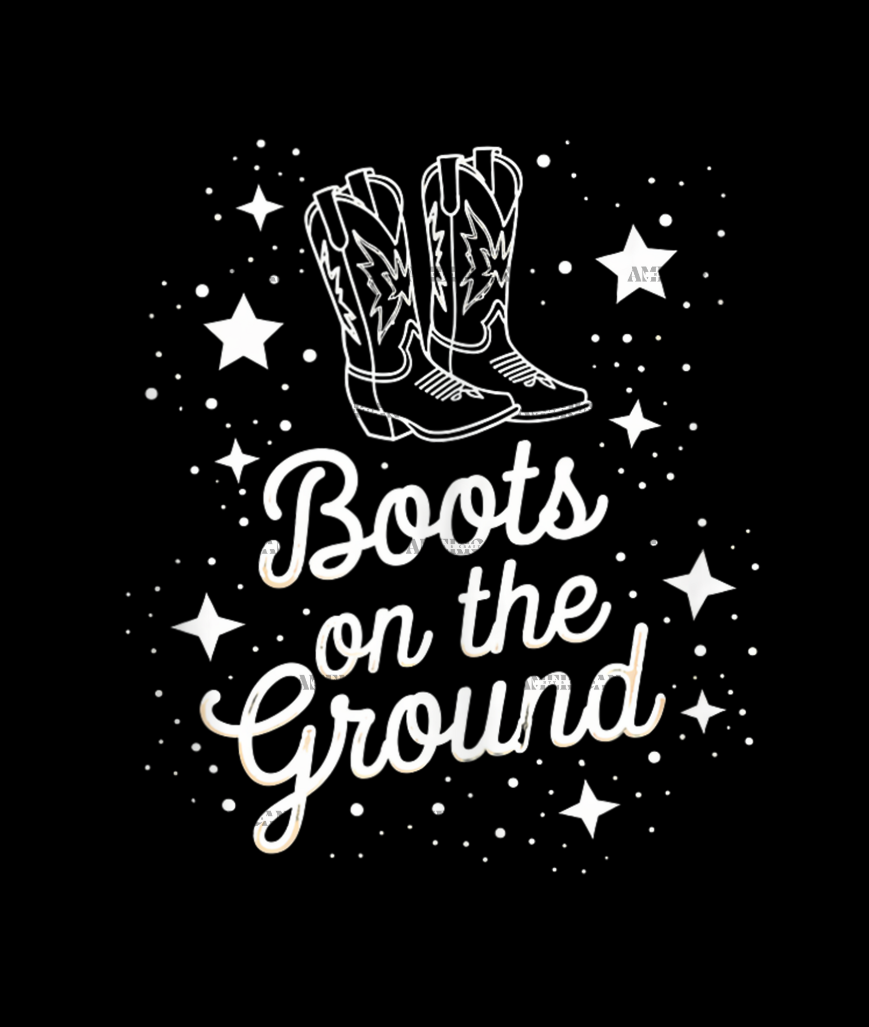 Boots On The Ground-60 DTF Transfer