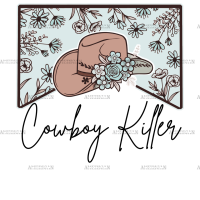 Cowboy Killer Hat DTF Transfer