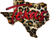 Texas Leopard Map DTF Transfer