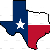 Texas Map-2 DTF Transfer