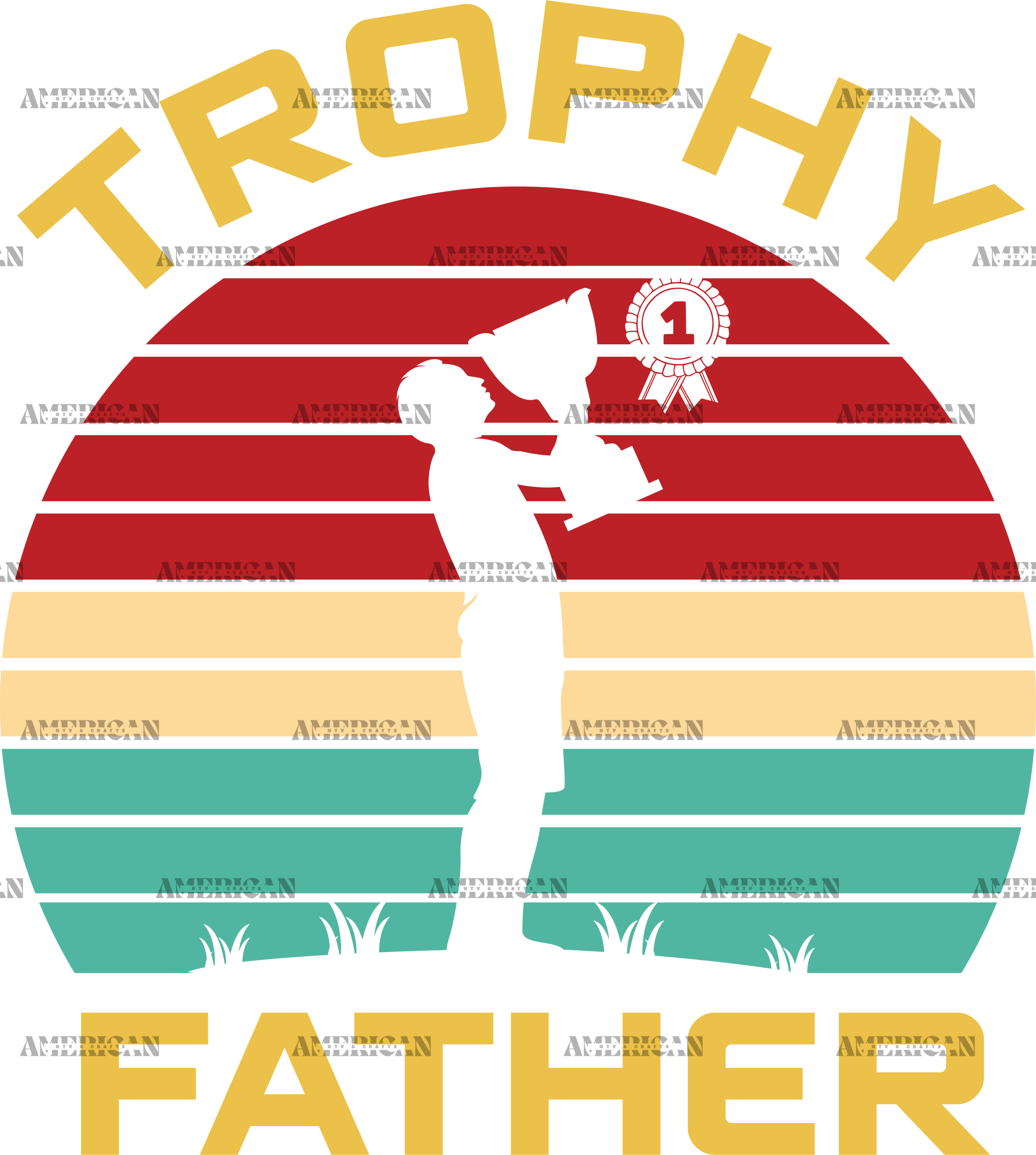 Trophy Father DTF Transfer
