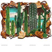 Western Cactus DTF Transfer