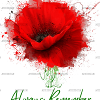 Always Remember Flower DTF Transfer